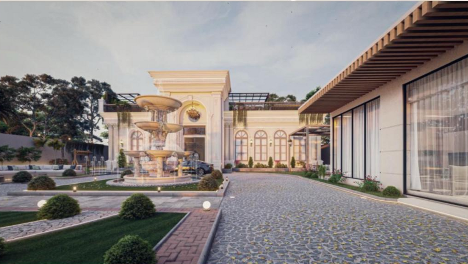 فيلا فاخرة - تصميم كلاسيكي - نموذج فريد من الفلل الفاخرة في المملكة العربية السعودية