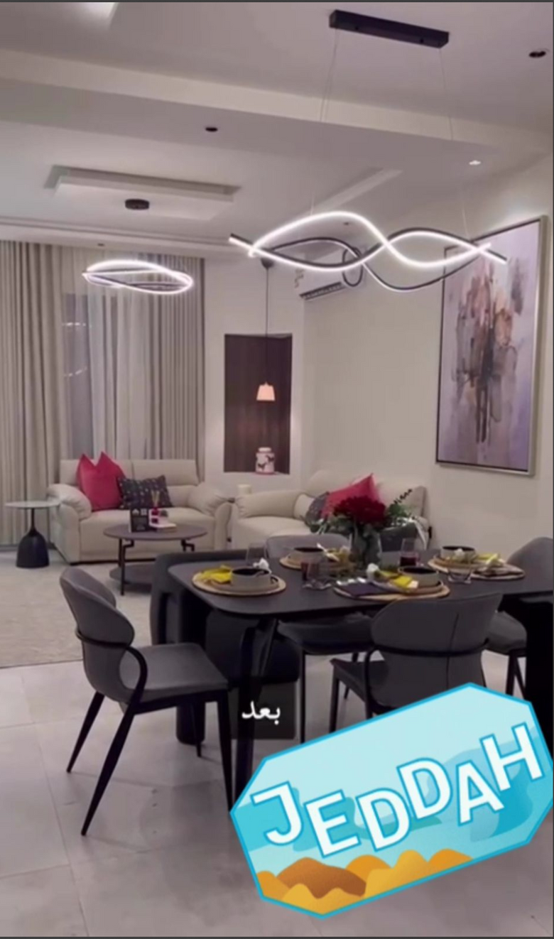 تأثيث غرفة طعام فاخرة - خدمات تأثيث فلل العرض من شركة عين البنيان العقارية